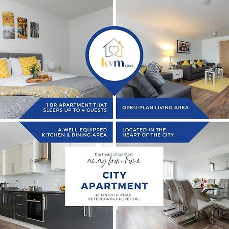 Kvm - City Apartments - Contractors - Town Centre By Kvm Stays Питерборо Екстериор снимка