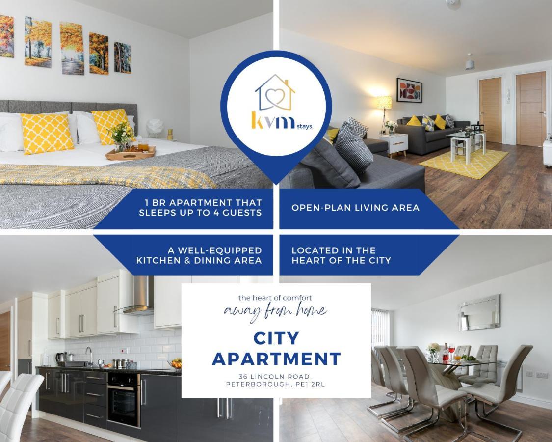 Kvm - City Apartments - Contractors - Town Centre By Kvm Stays Питерборо Екстериор снимка